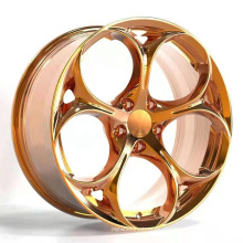 Ruedas forjadas personalizadas con oro rosa cepillado adecuado para AFA Romeo Giulia Giulietta R18 R19 R20 R21 R22 5x110